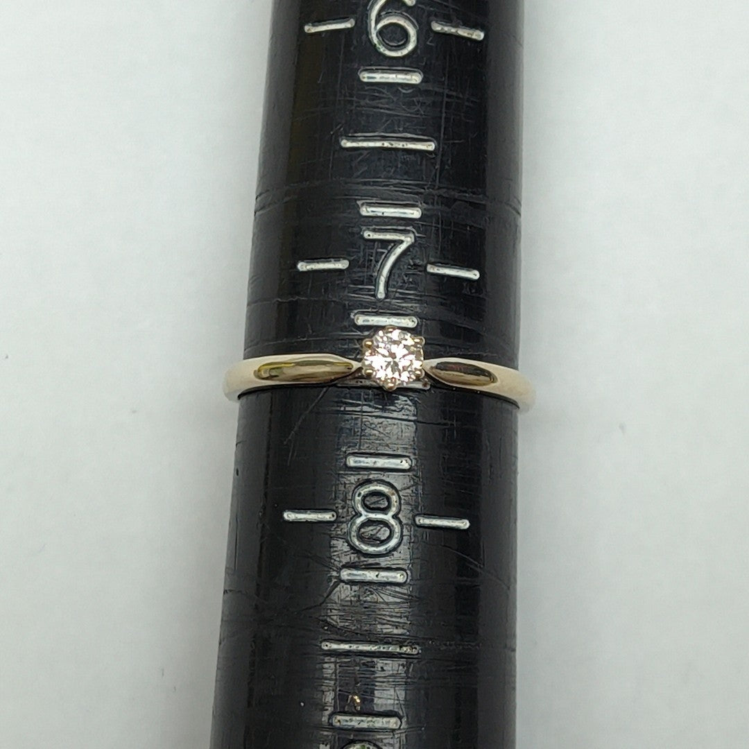 SOLITARIO ORO BLANCO 14 K 1.3 GRMS (SEMINUEVO)