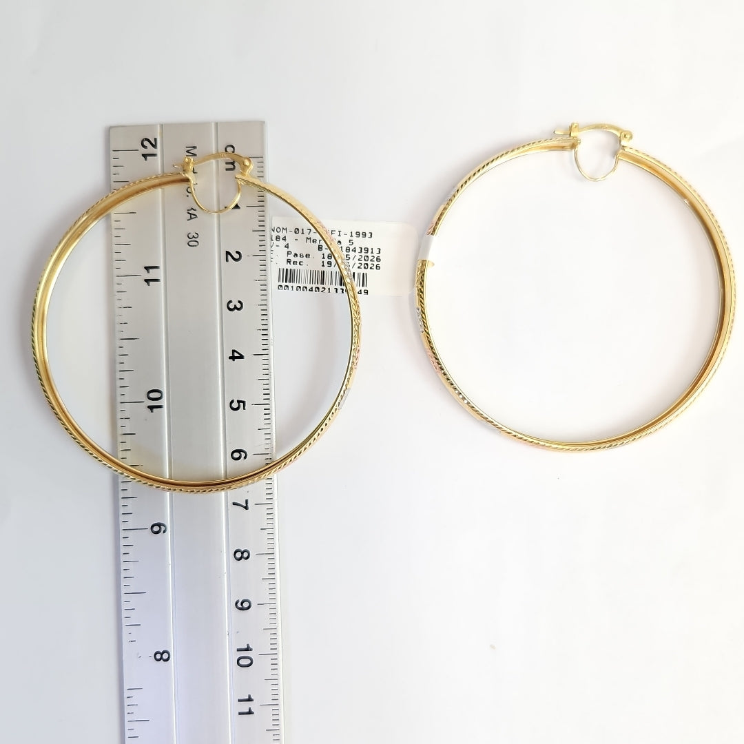 ARRACADAS PAR ORO 14 K 7,70 GRMS (SEMINUEVO)