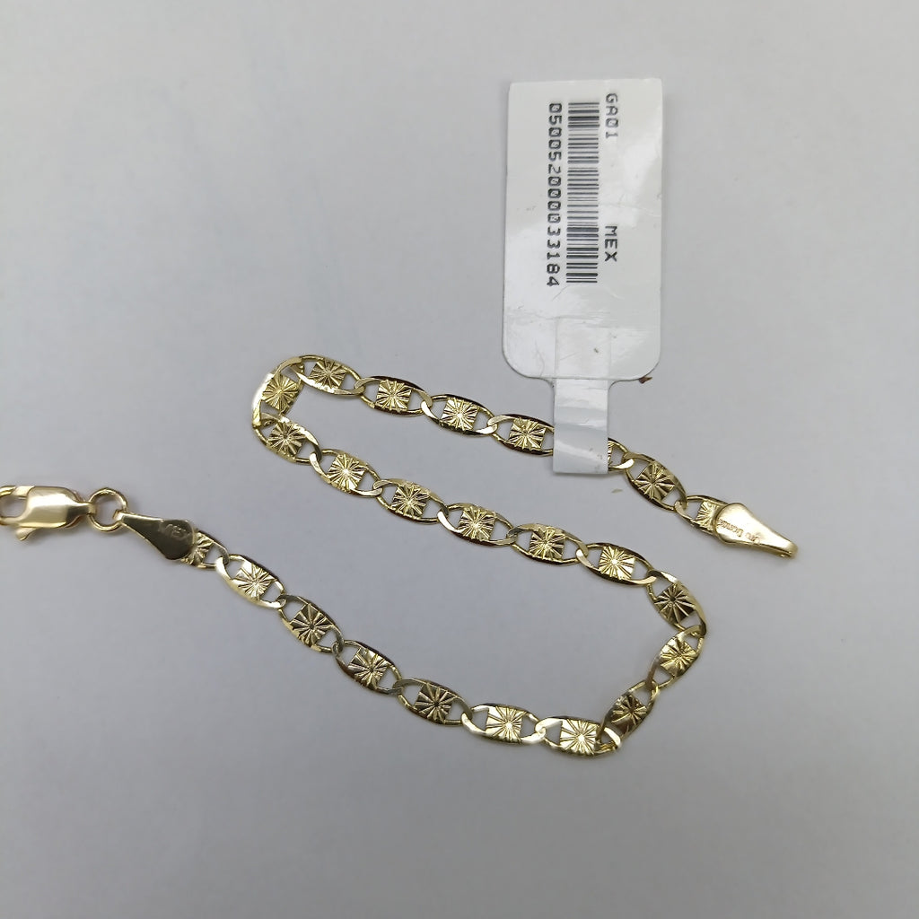 PULSERAS GUCHI ORO 14K 18 CM 2.8 GR (NUEVO)