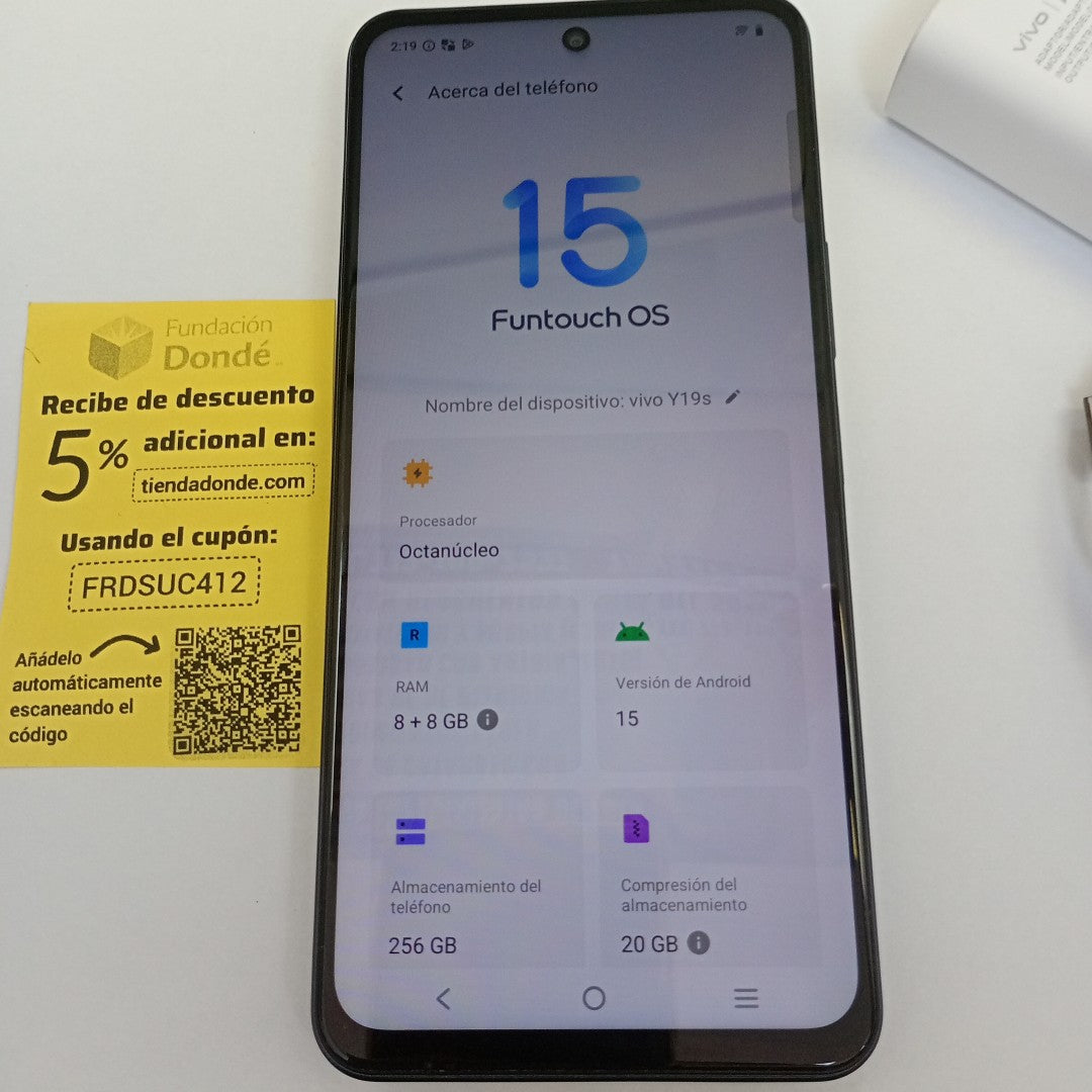 CELULAR VIVO Y19S V2419 (2024) 256 GB 8 GB RAM