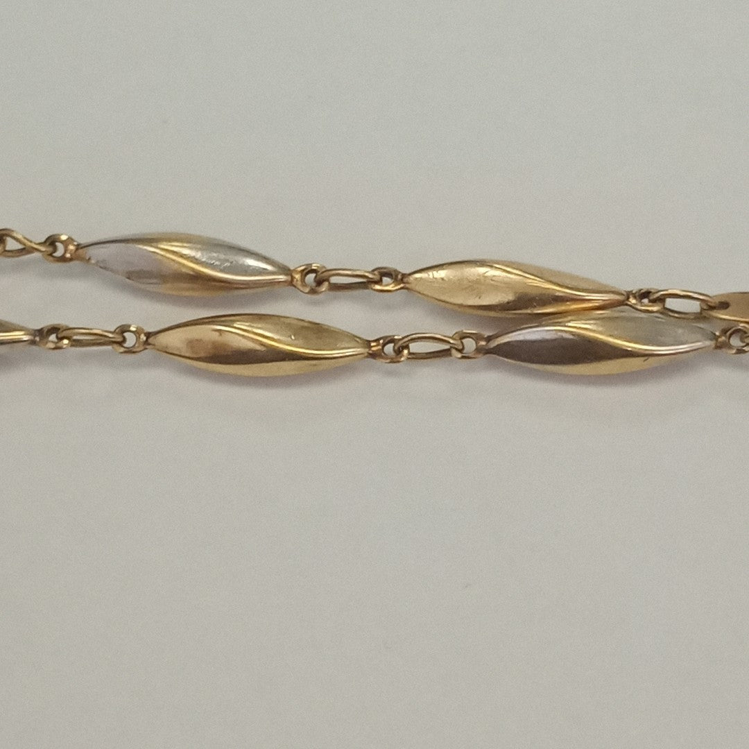 PULSERA ORO COMBINADO 10 K 2.3 GRMS (SEMINUEVO)