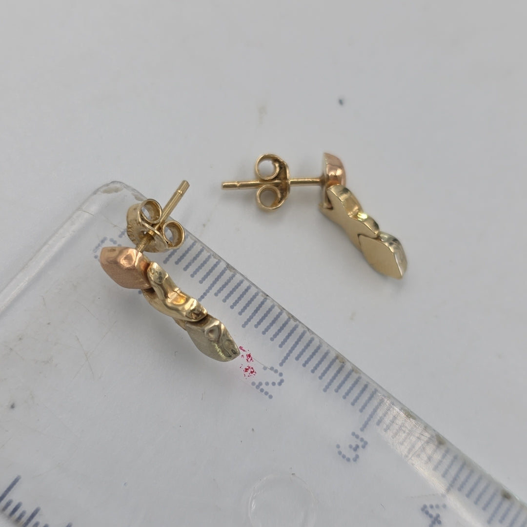 BROQUELES PAR ORO 14 K 1.6 GRMS (SEMINUEVO)