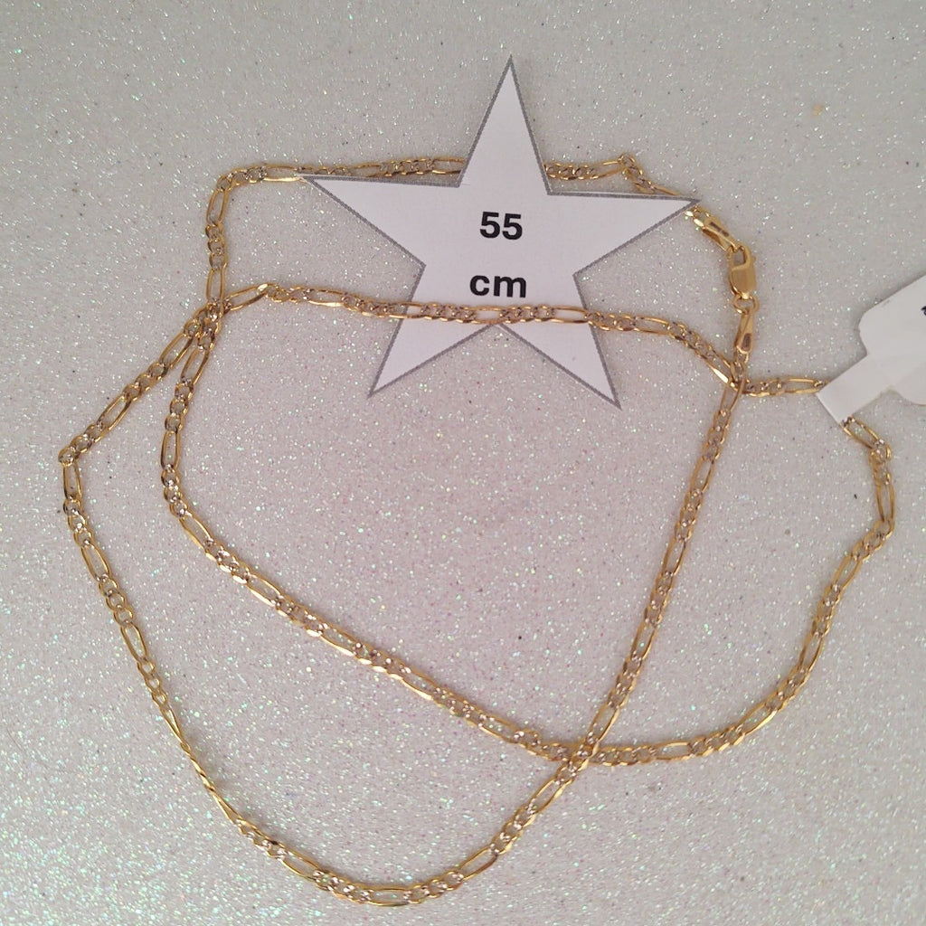 CADENAS TEJIDO 3X1 ORO 14K 55 CM 4.9 GR (NUEVO)