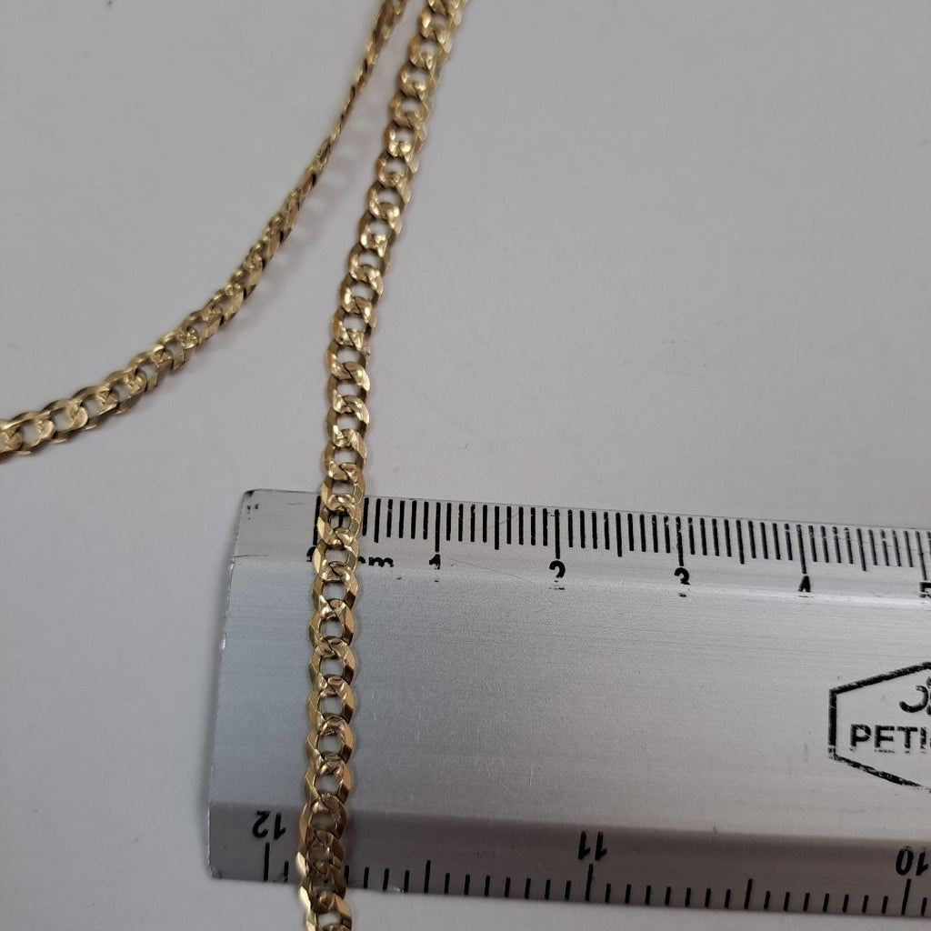 CADENA BARBADA DIAMANTADA 11.31GR 55 CM CM (NUEVO)