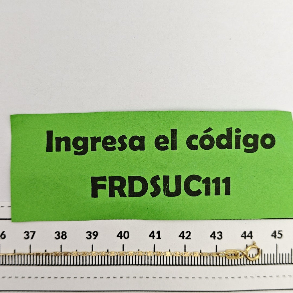 CADENA ORO 14 K 1,50 GRMS (SEMINUEVO)
