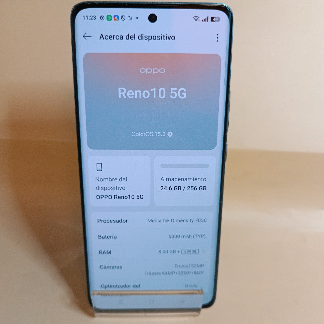CELULAR OPPO RENO 10 CPH2531 (2023) 256 GB 8 GB RAM (SEMINUEVO)