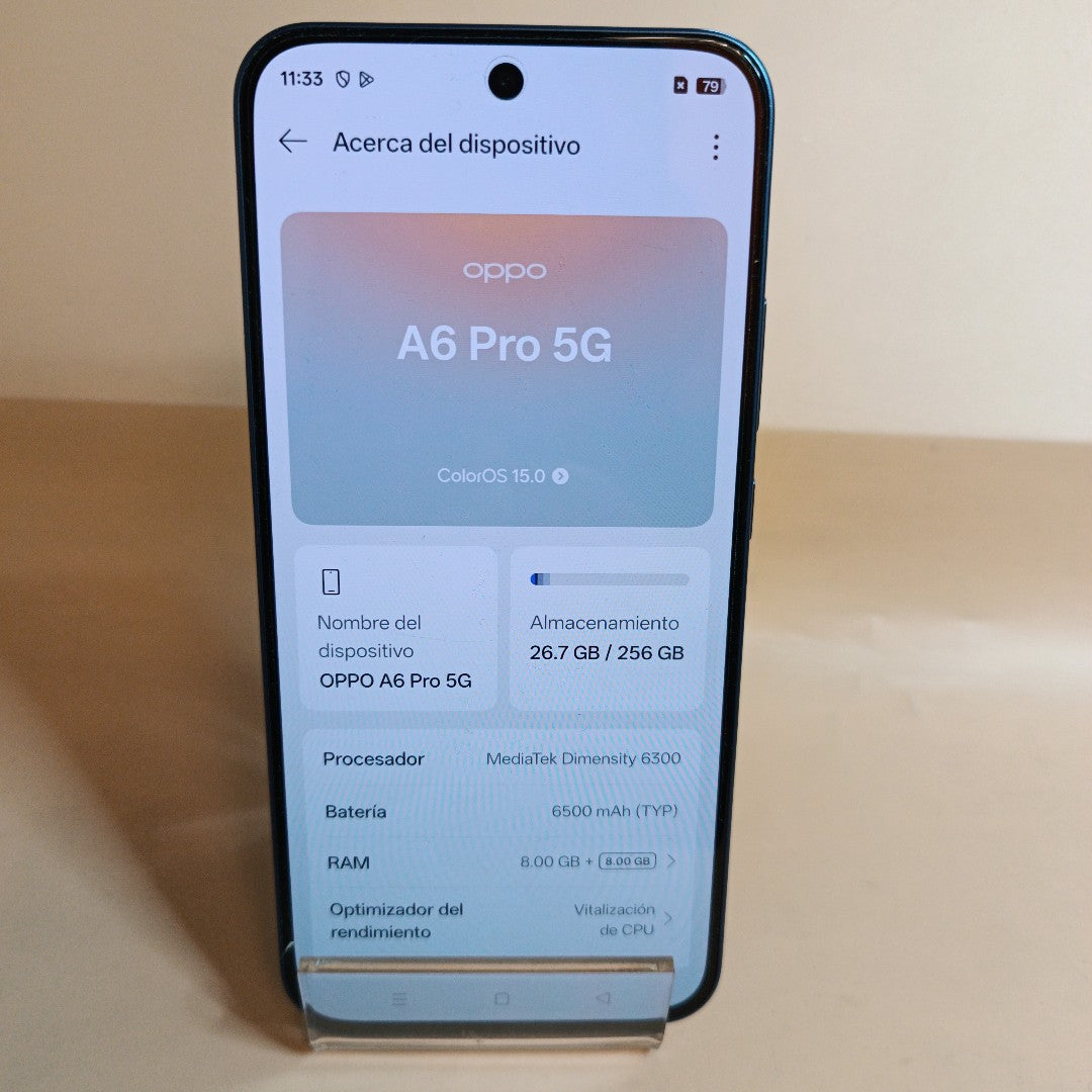 CELULAR OPPO A6 PRO CPH2781 (2025) 256 GB 8 GB RAM (SEMINUEVO)