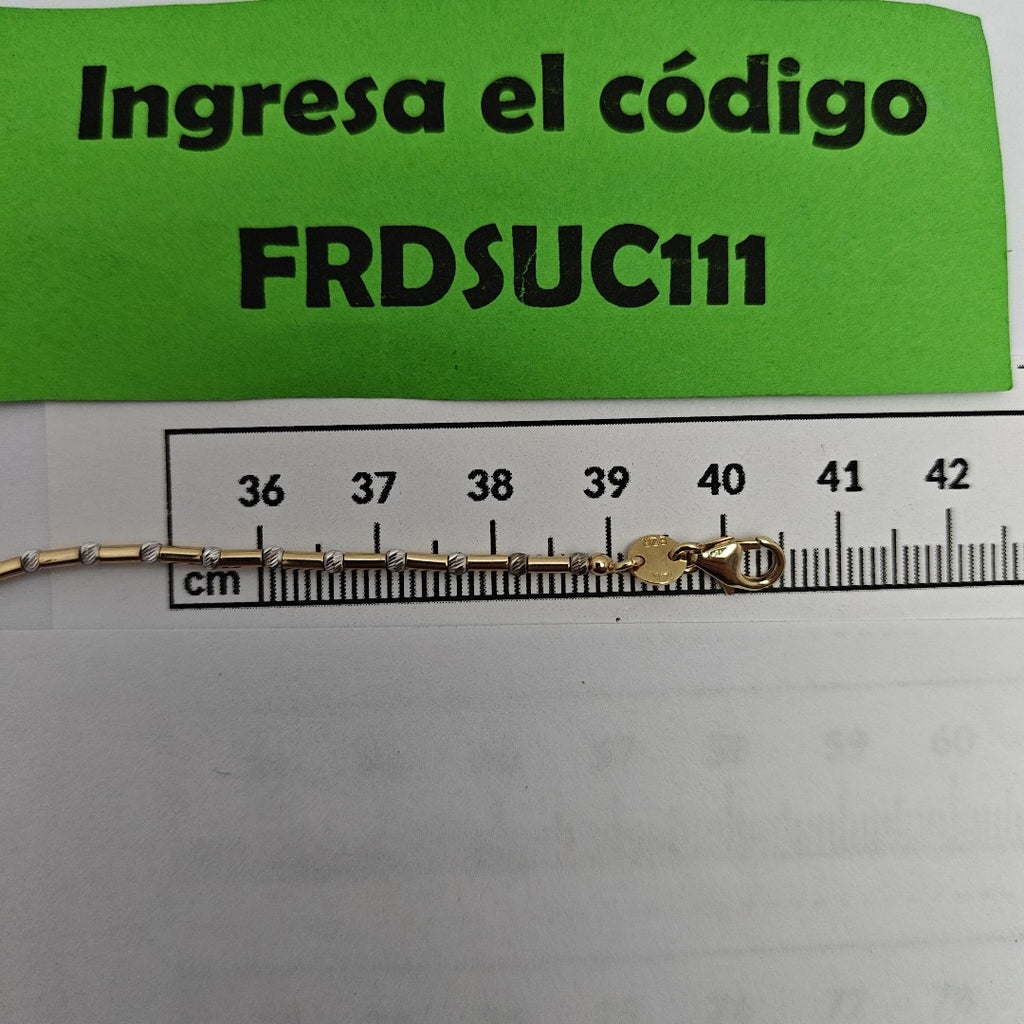 GARGANTILLA ORO COMBINADO 14 K 7,20 GRMS (SEMINUEVO)