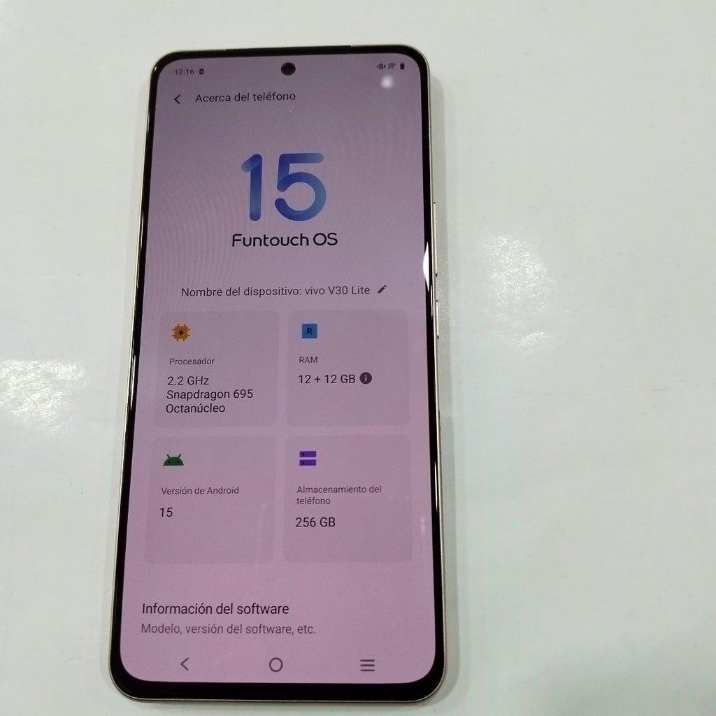 CELULAR VIVO V30 LITE V2314 (2023) 256 GB 12 GB RAM (SEMINUEVO)