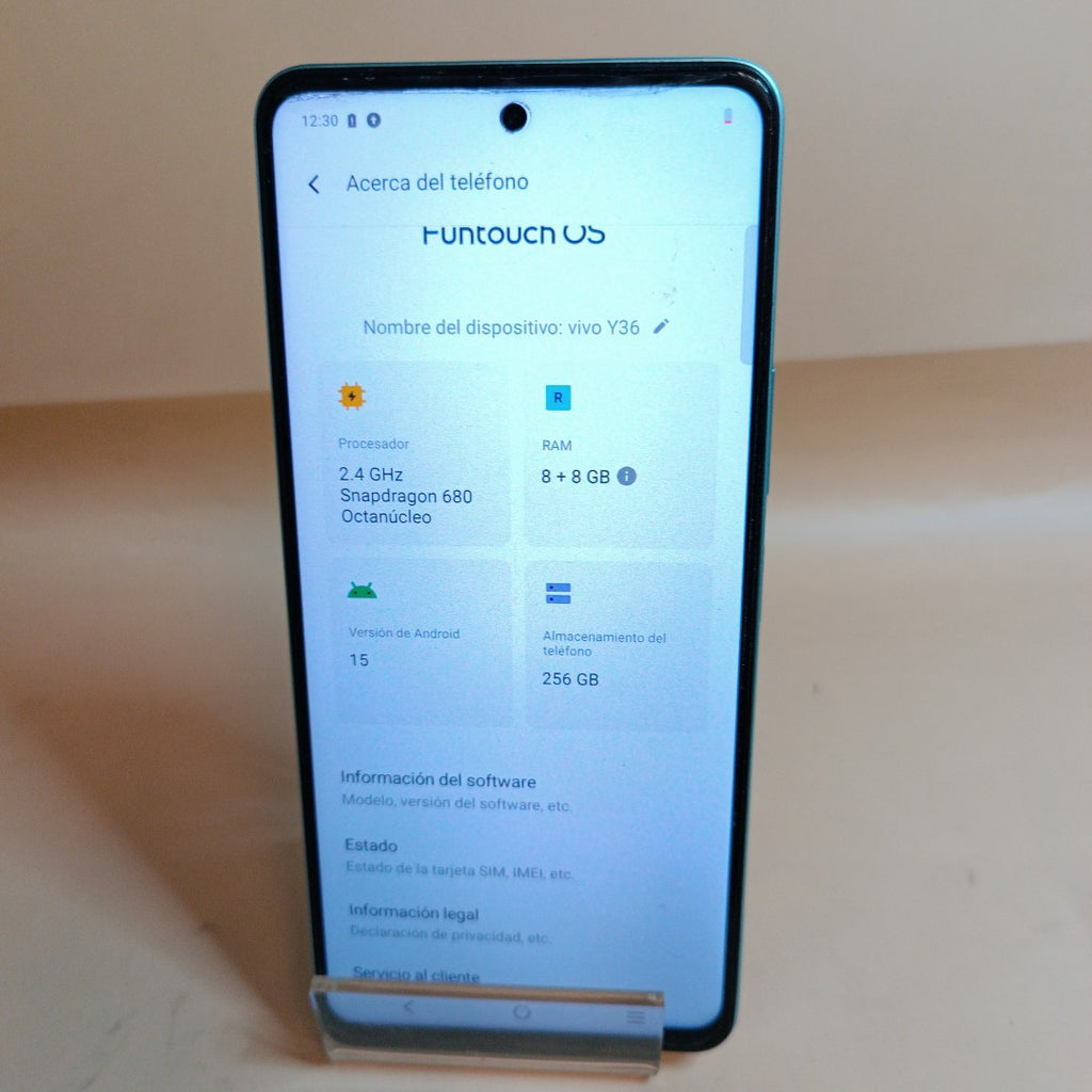 CELULAR VIVO Y36 V2247 256 GB 8 GB RAM (SEMINUEVO)