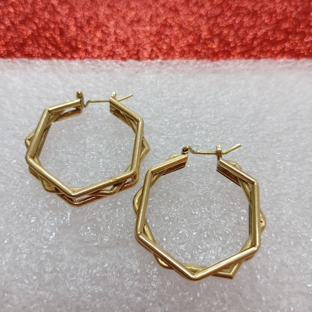 ARRACADAS PAR ORO 14 K 6.1 GRMS (SEMINUEVO)