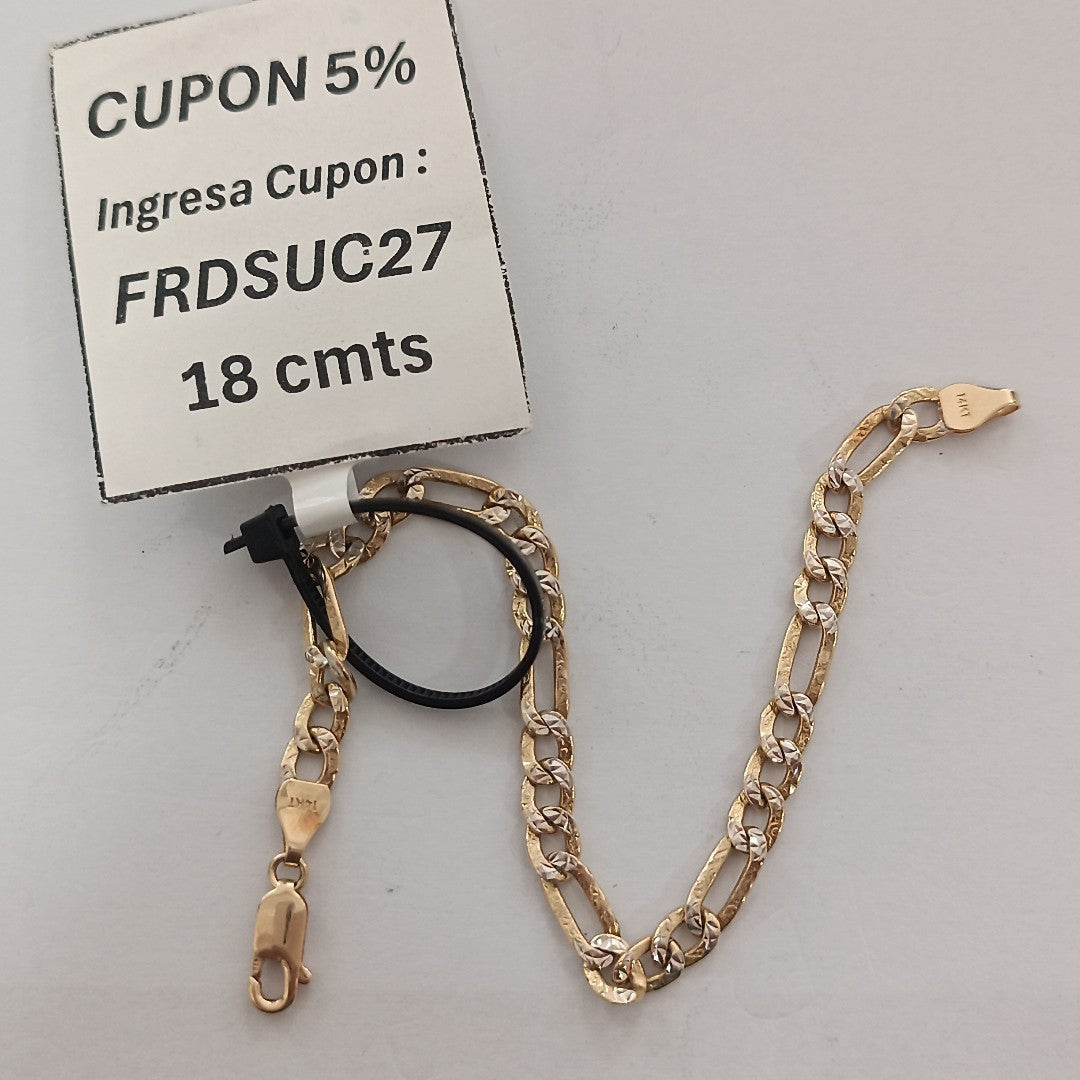 PULSERA ORO,RODIADO 14 K 6,90 GRMS (SEMINUEVO)
