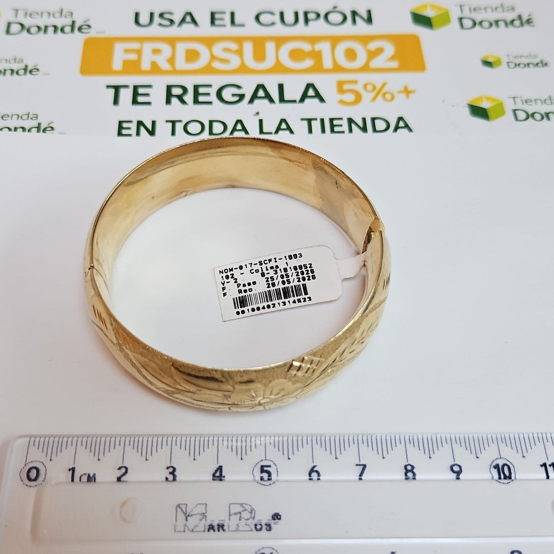 PULSERA RIGIDA ORO 14 K 29,50 GRMS (SEMINUEVO)