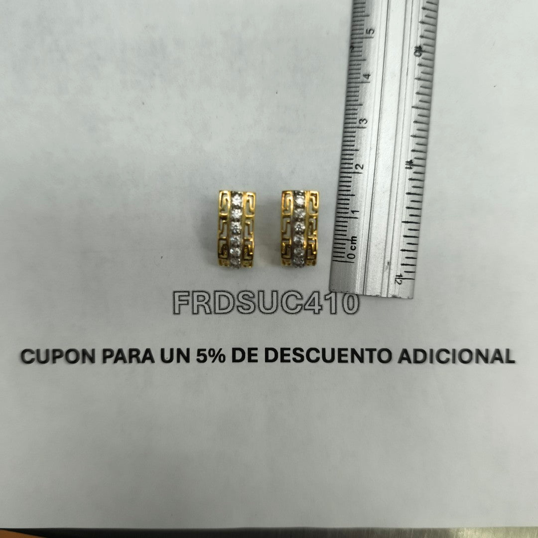 ARETES PAR ORO 14 K 3,80 GRMS (SEMINUEVO)