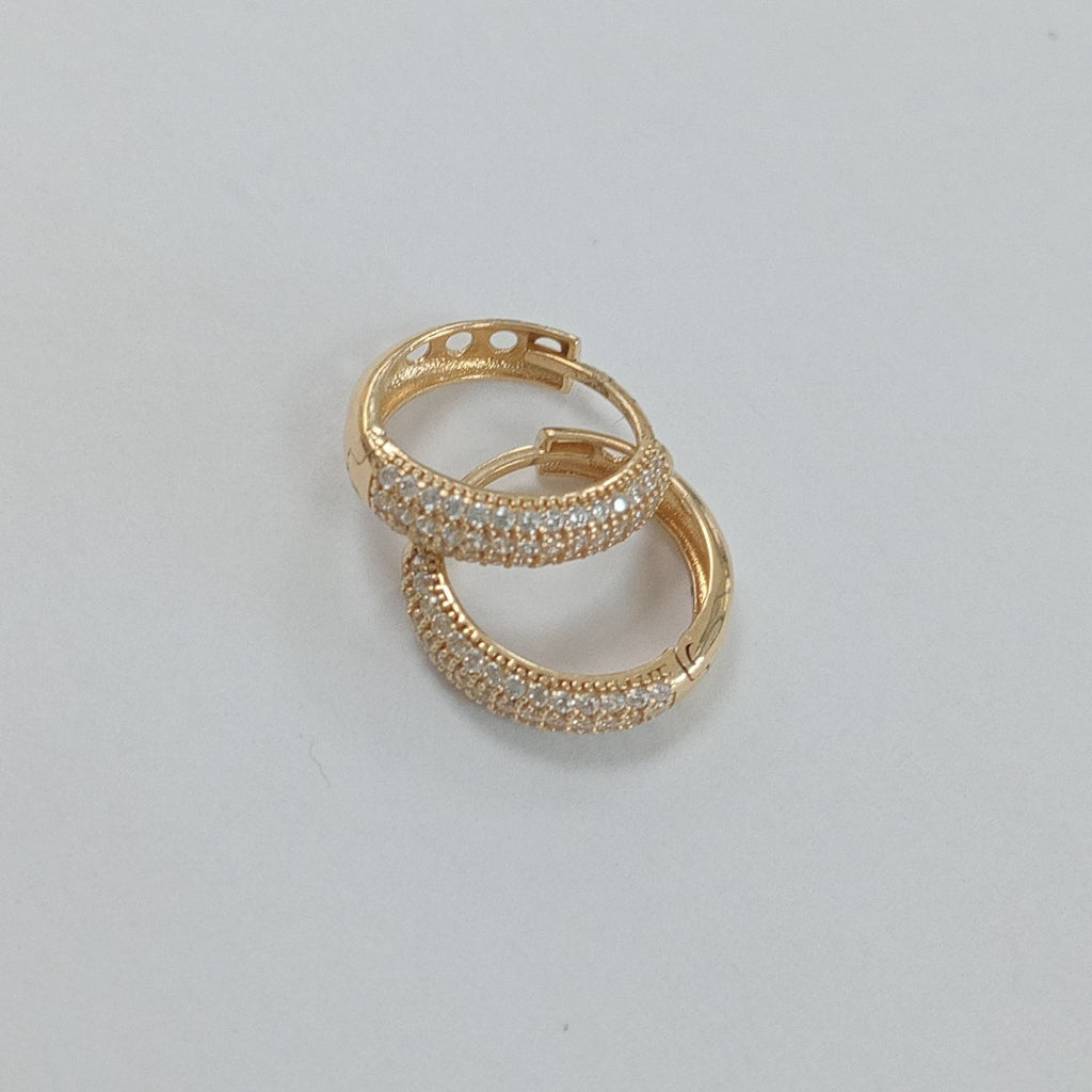 ARRACADAS PAR ORO 14 K 2.6 GRMS (SEMINUEVO)