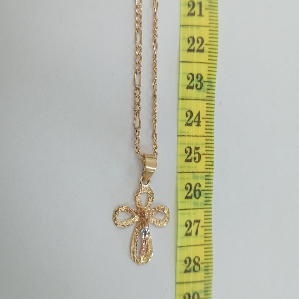 CADENA, CRUZ ORO 14 K 3.1 GRMS (SEMINUEVO)