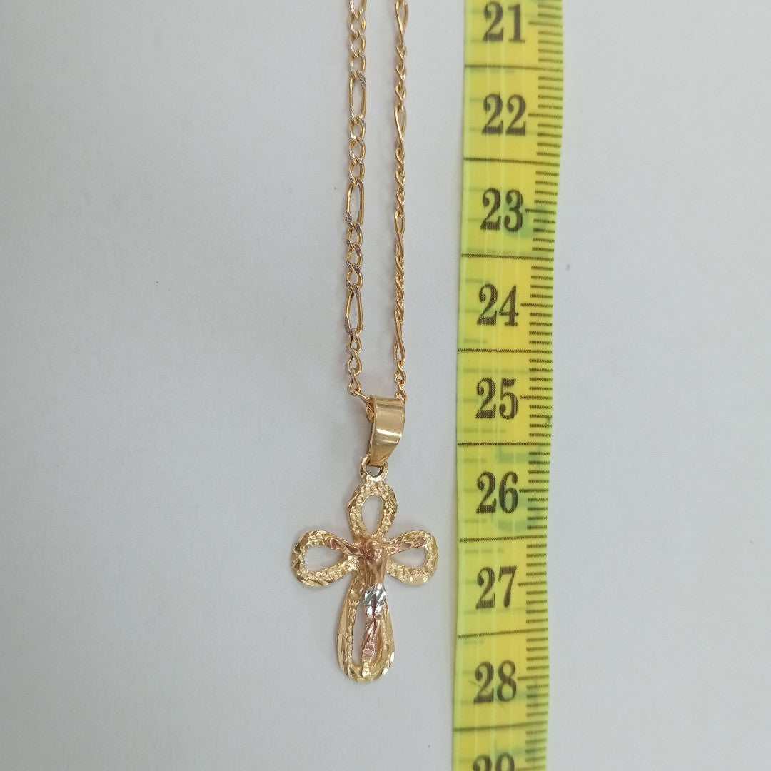 CADENA, CRUZ ORO 14 K 3.1 GRMS (SEMINUEVO)