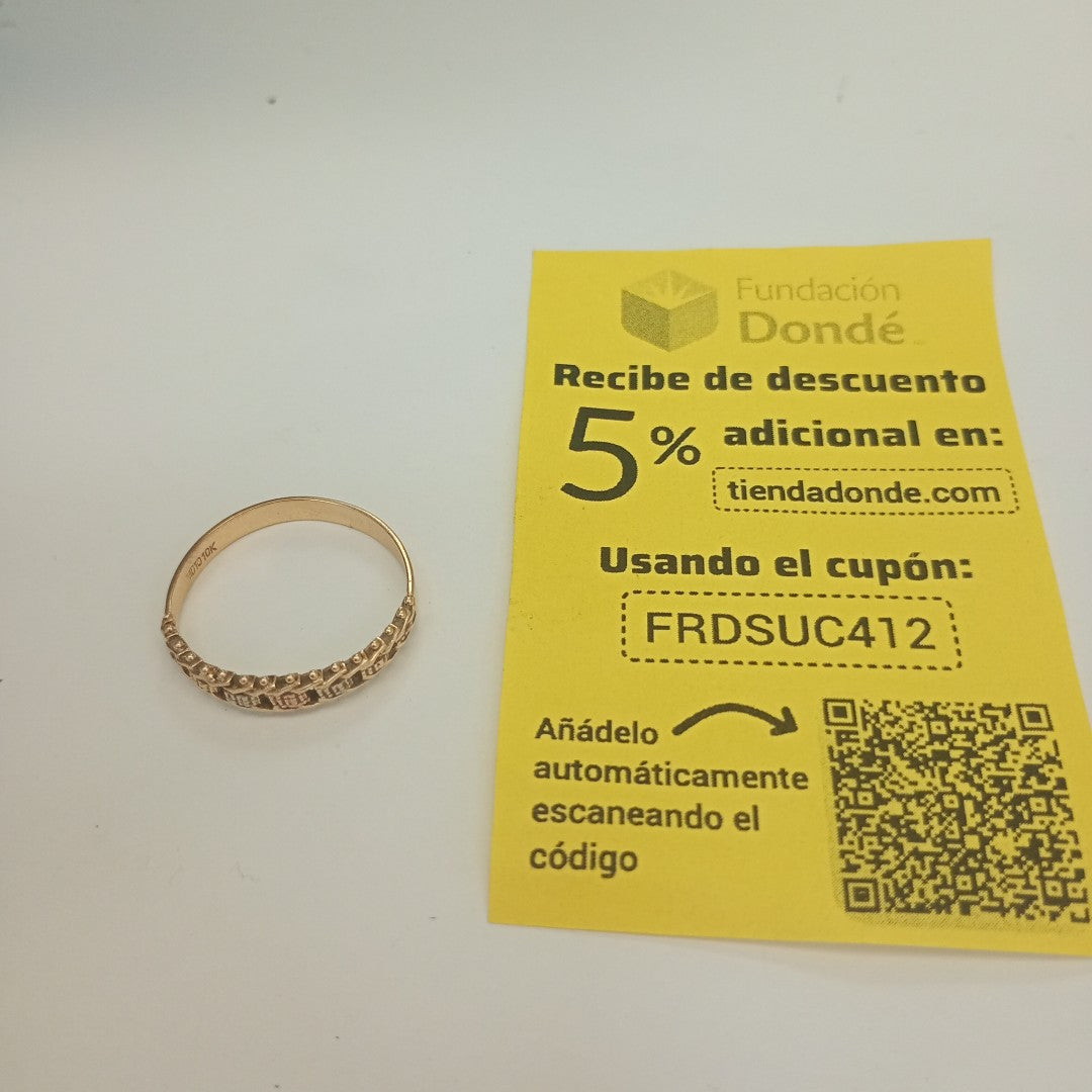 ANILLITO ORO 10 K 1.9 GRMS (SEMINUEVO)