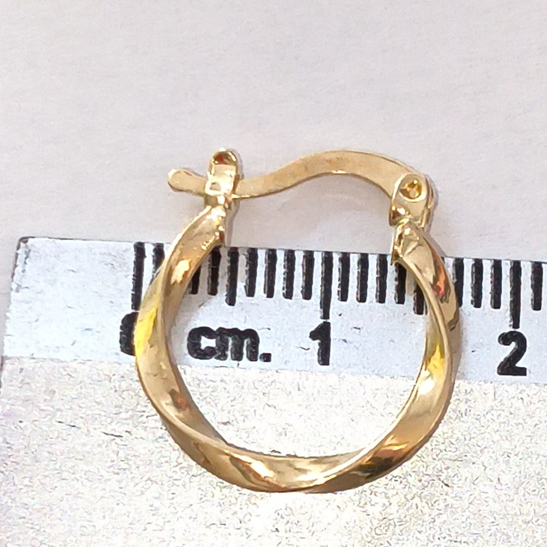 ARRACADAS PAR ORO 10 K 1.3 GRMS (SEMINUEVO)
