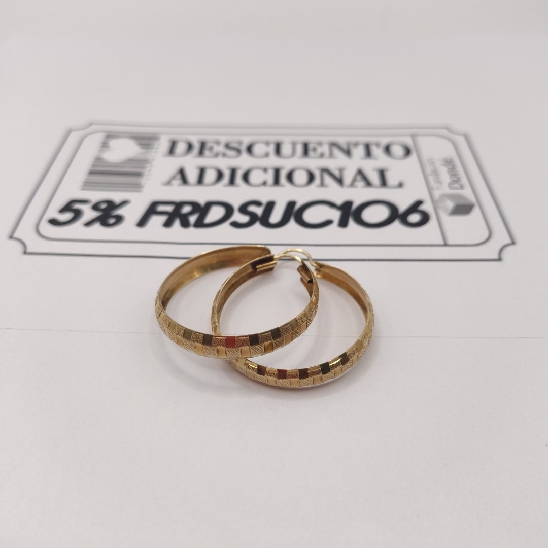 ARRACADAS PAR ORO 10 K 4 GRMS (SEMINUEVO)