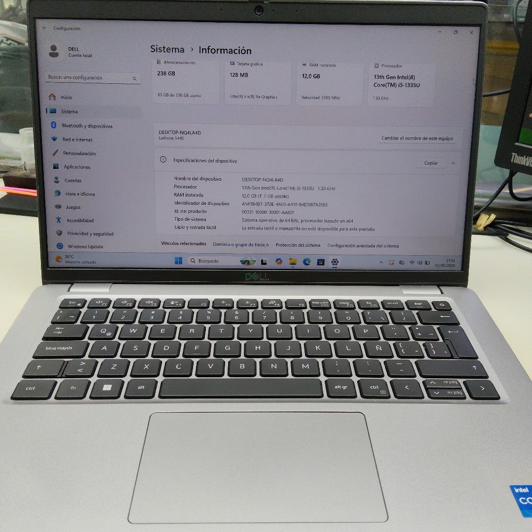 LAPTOP DELL LATITUDE 5440 (2023) 256 GB SSD 16 GB RAM