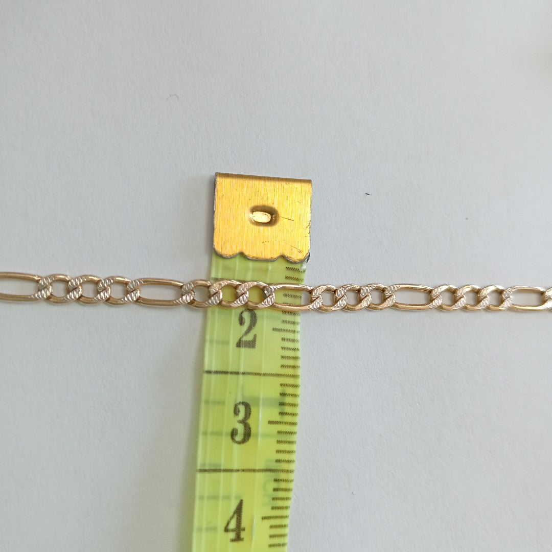 CADENA, MEDALLA RELIGIOSA ORO 10 K 5 GRMS (SEMINUEVO)