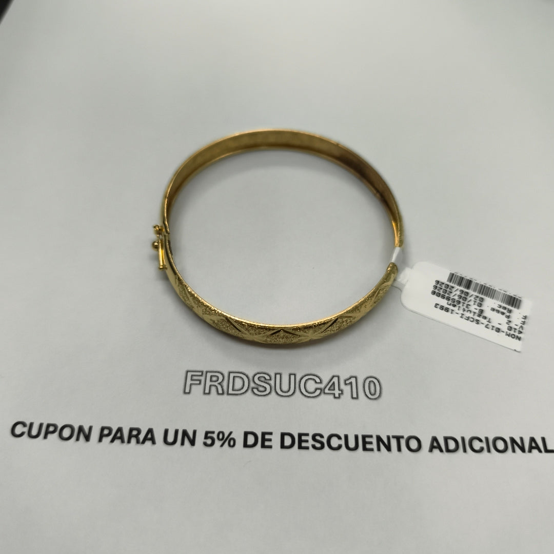 PULSERA RIGIDA ORO 10 K 6.3 GRMS (SEMINUEVO)