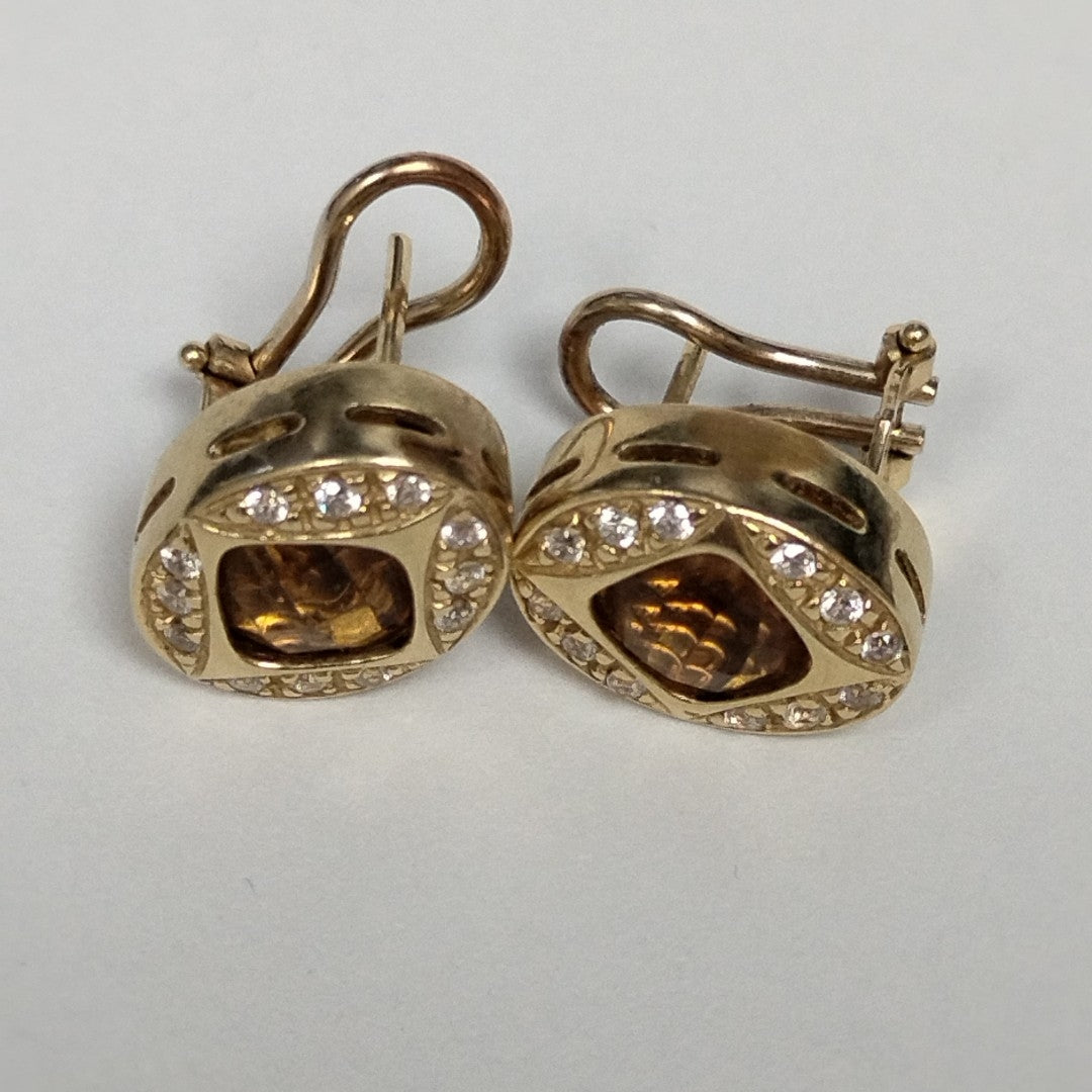 ARETES PAR ORO 14 K 9,10 GRMS (SEMINUEVO)