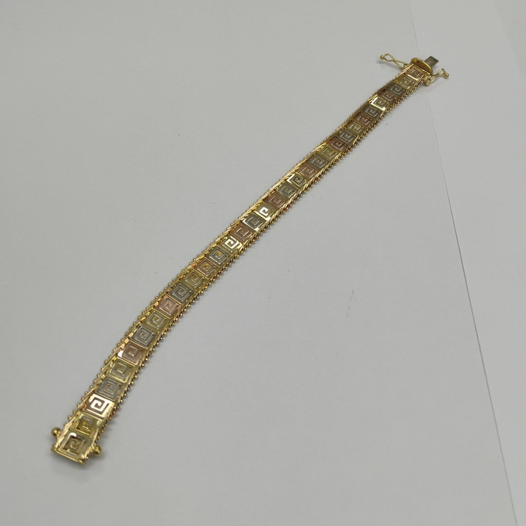 PULSERA ORO COMBINADO 14 K 10.9 GRMS (SEMINUEVO)