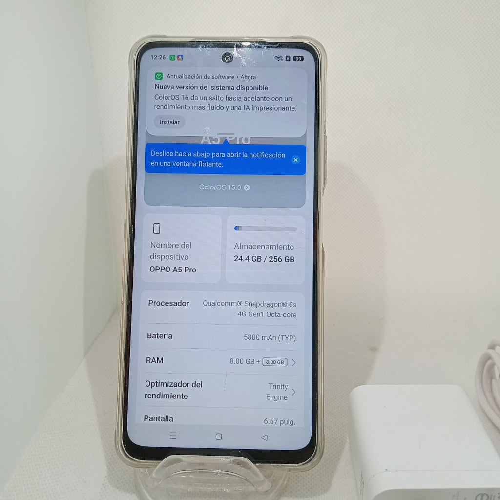 CELULAR OPPO A5 PRO CPH2711 (2025) 256 GB 8 GB RAM (SEMINUEVO)