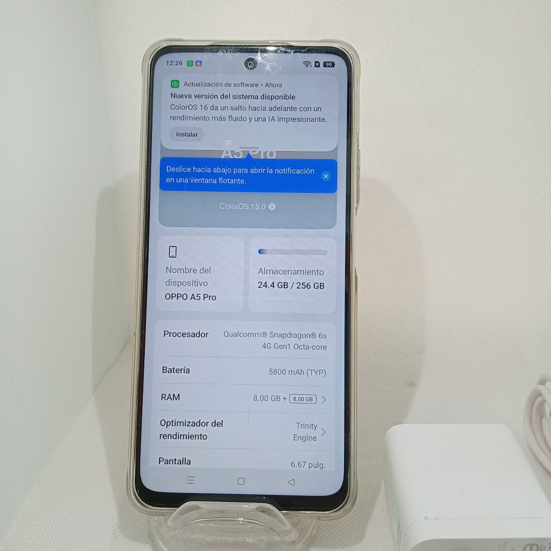 CELULAR OPPO A5 PRO CPH2711 (2025) 256 GB 8 GB RAM (SEMINUEVO)