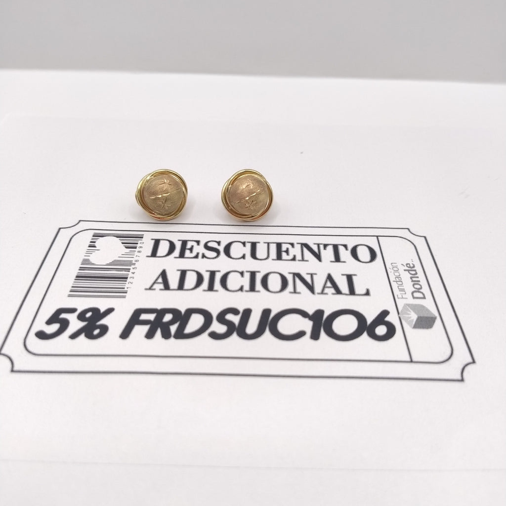 ARETES PAR ORO 10 K 5,20 GRMS (SEMINUEVO)