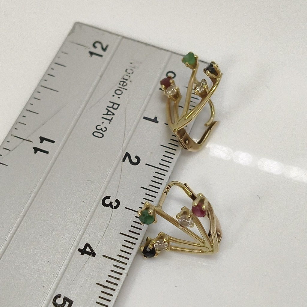 ARETES PAR ORO 10 K 2.1 GRMS (SEMINUEVO)