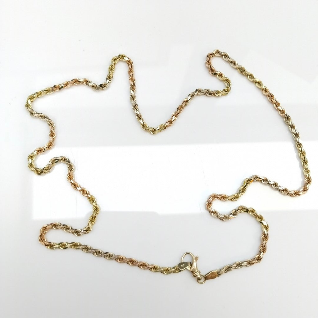 CADENA ORO COMBINADO 14 K 31,90 GRMS (SEMINUEVO)