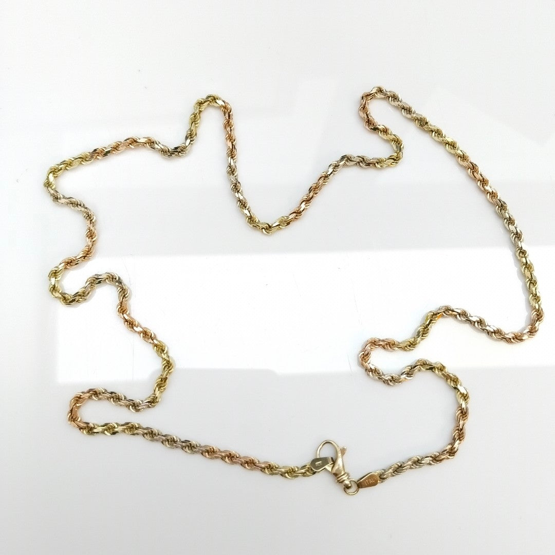 CADENA ORO COMBINADO 14 K 31,90 GRMS (SEMINUEVO)