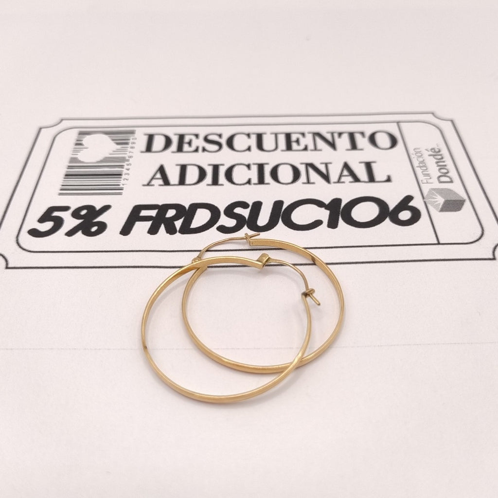 ARRACADAS PAR ORO 10 K 3,90 GRMS (SEMINUEVO)