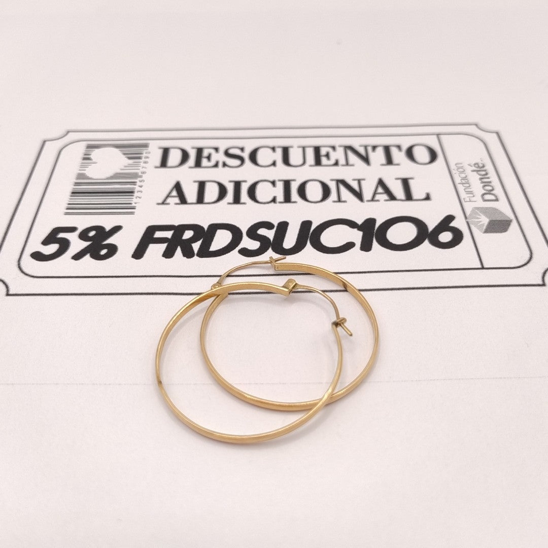 ARRACADAS PAR ORO 10 K 3,90 GRMS (SEMINUEVO)