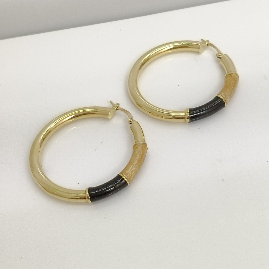 ARRACADAS PAR ORO 14 K 6.4 GRMS (SEMINUEVO)