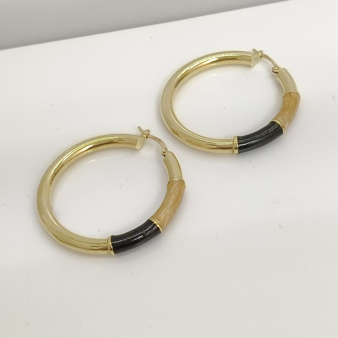 ARRACADAS PAR ORO 14 K 6.4 GRMS (SEMINUEVO)
