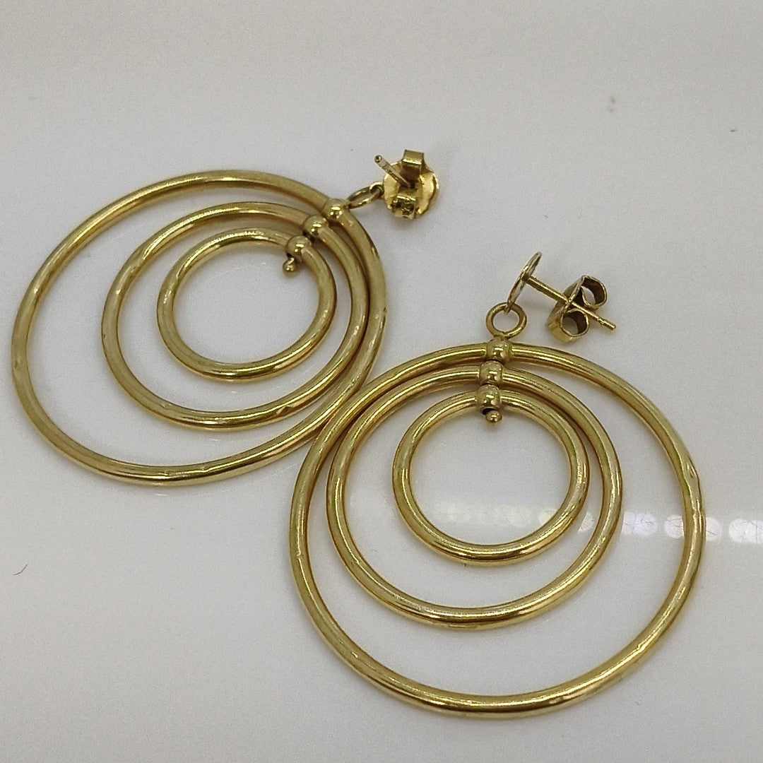 BROQUELES PAR ORO 14 K 4.9 GRMS (SEMINUEVO)
