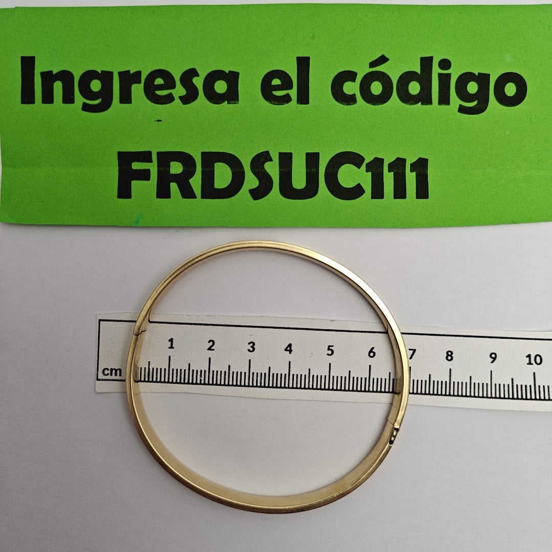 PULSERA RIGIDA ORO 14 K 8.8 GRMS (SEMINUEVO)