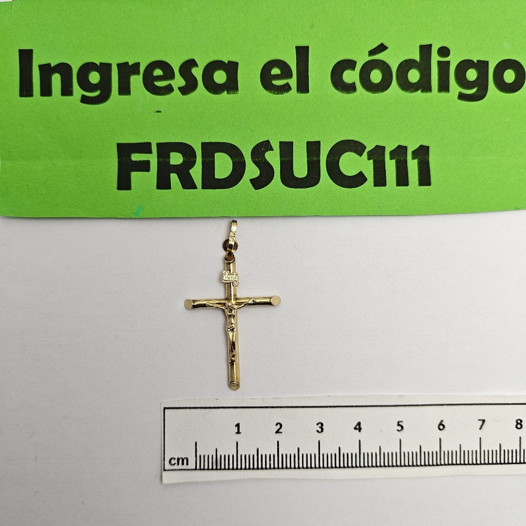 CRUCIFIJO ORO 14 K 1.7 GRMS (SEMINUEVO)