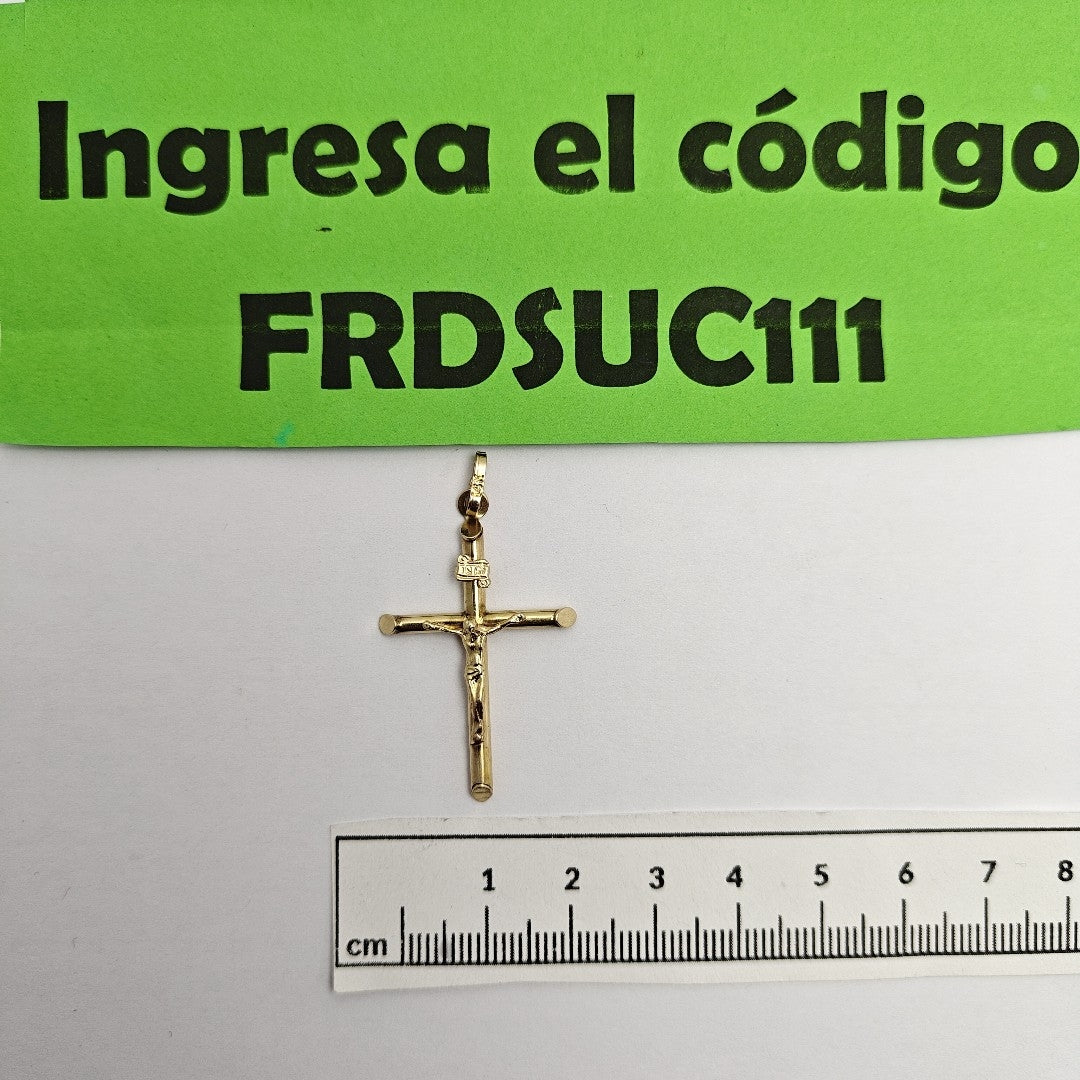 CRUCIFIJO ORO 14 K 1.7 GRMS (SEMINUEVO)