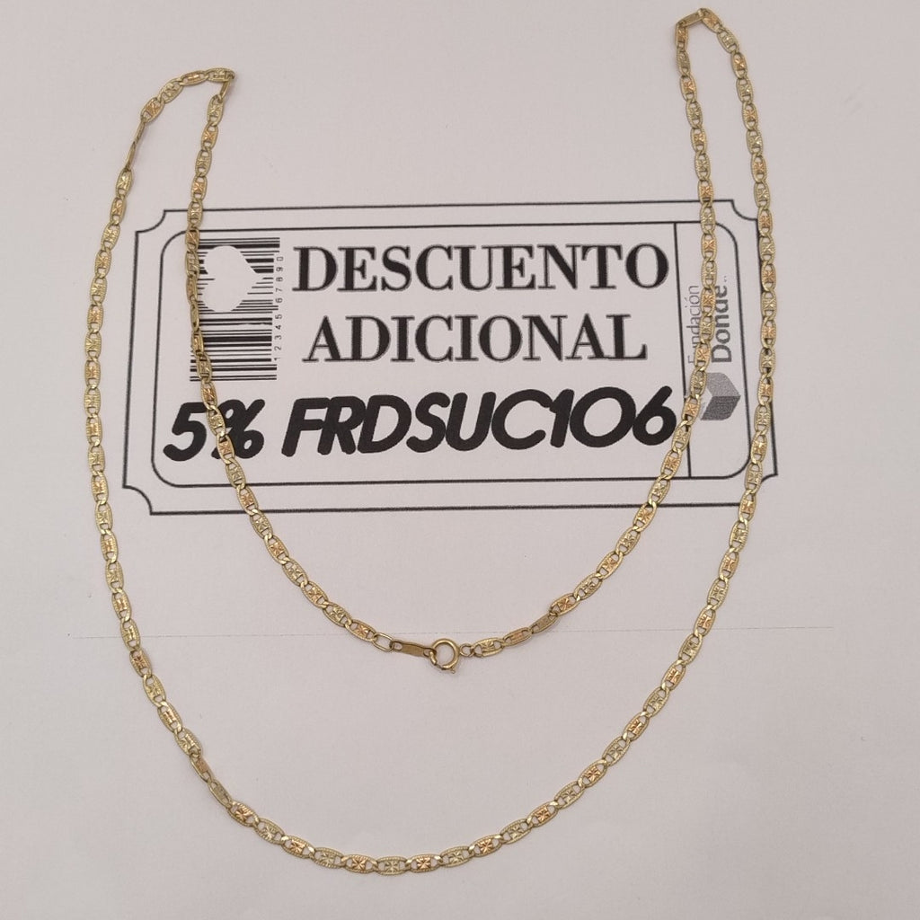 CADENA ORO, ORO COMBINADO 10 K 6.5 GRMS (SEMINUEVO)