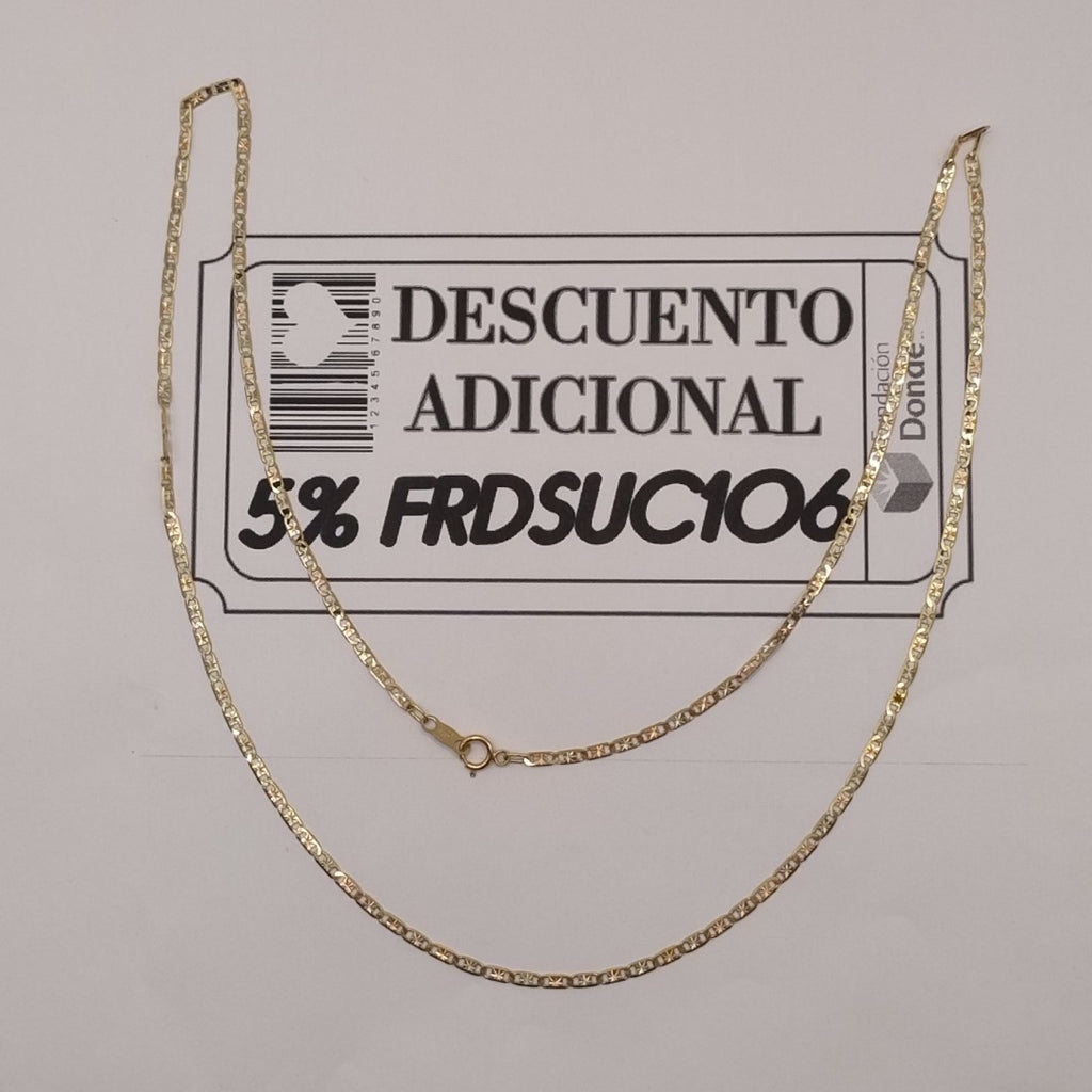 CADENA ORO, ORO COMBINADO 8 K 3.4 GRMS (SEMINUEVO)