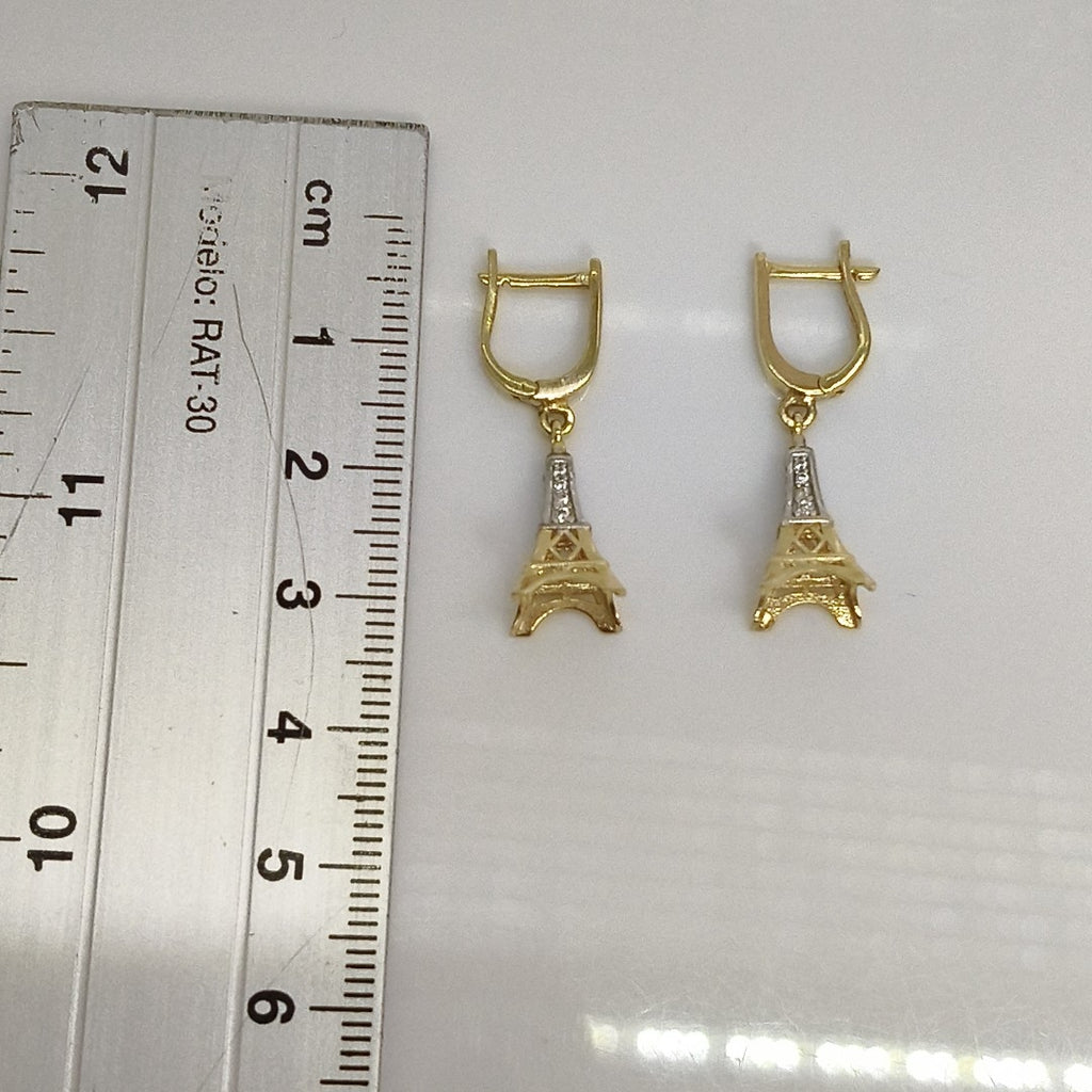 BROQUELES ORO 14K 3.2 (NUEVO)