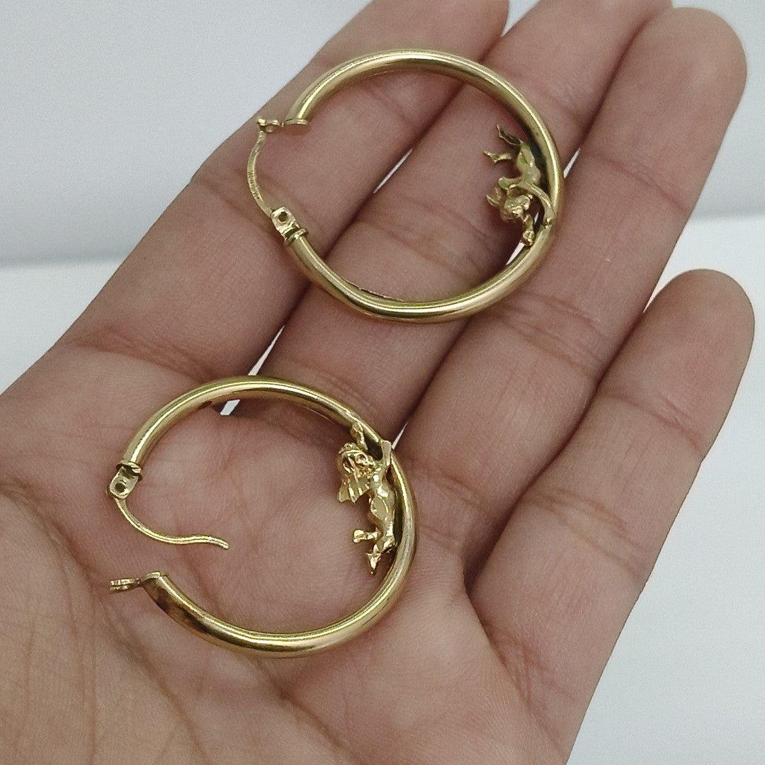 ARRACADAS PAR ORO 10 K 4.3 GRMS (SEMINUEVO)