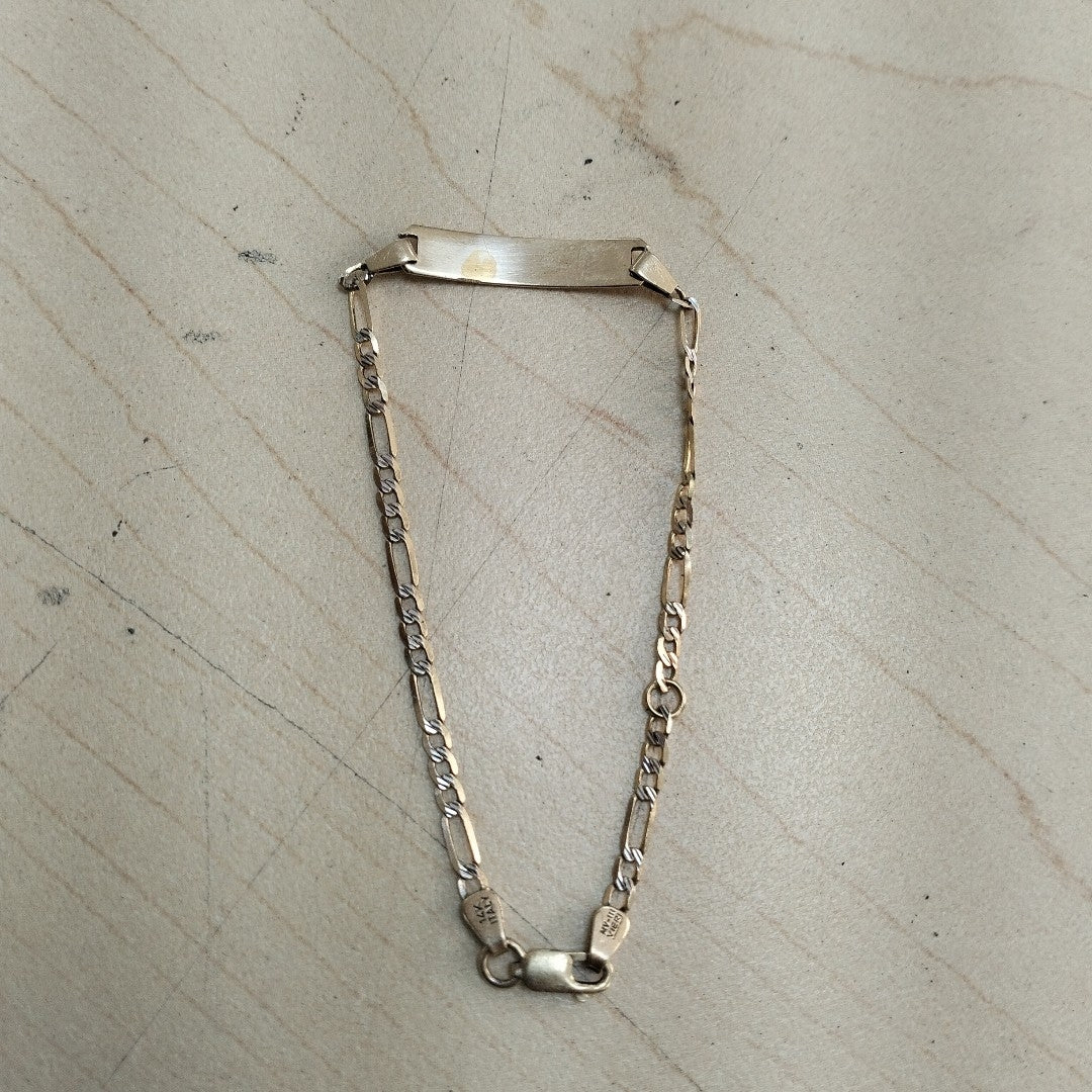 ESCLAVA ORO, RODIADO 14 K 2.4 GRMS (SEMINUEVO)