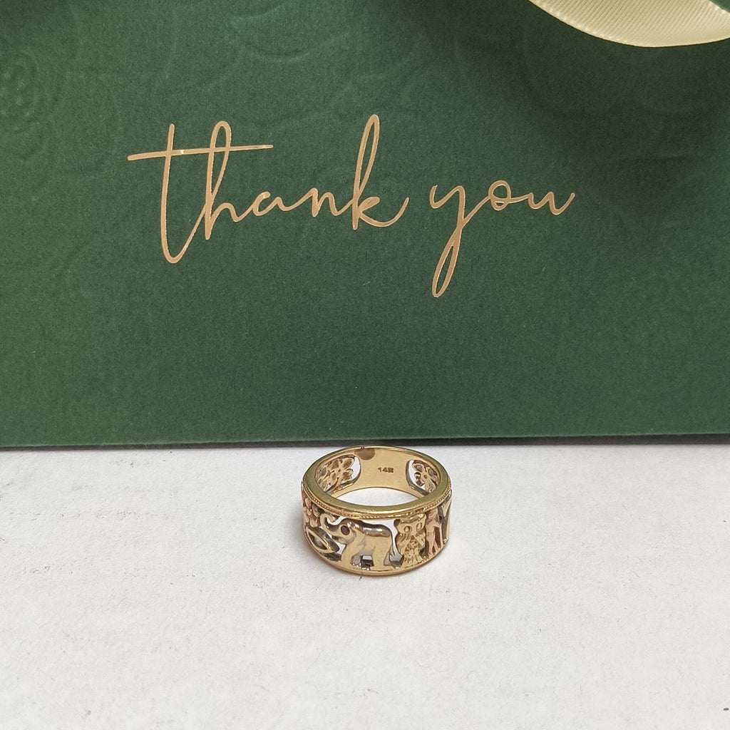 ARGOLLA DE LA SUERTE ORO,ORO COMBINADO 14 K 5,90 GRMS (SEMINUEVO)