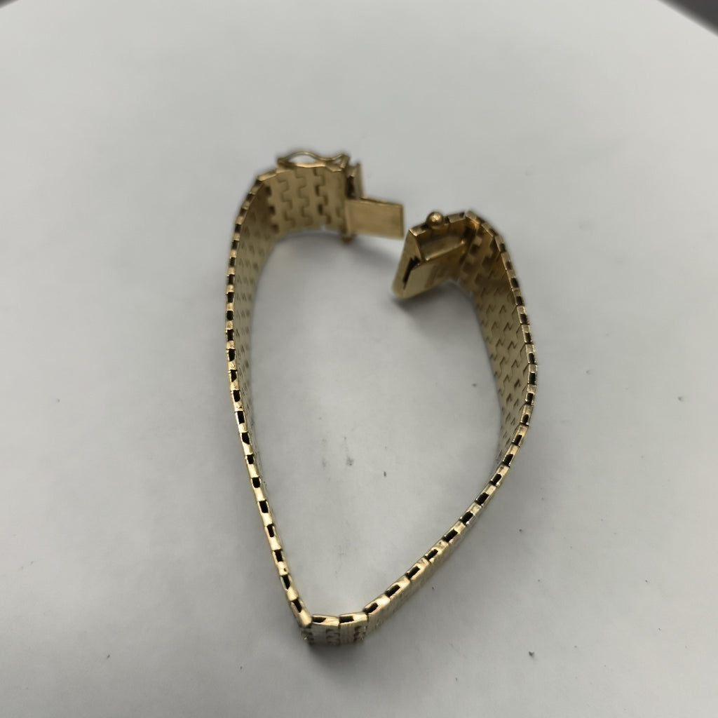 PULSERA RIGIDA ORO COMBINADO 16K 43.6 GRMS (SEMINUEVO)